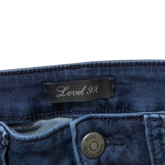 Level 99 Jeans Women's Size 29/8 Faded Dark Wash Stretched Denim - Picture 11 of 11